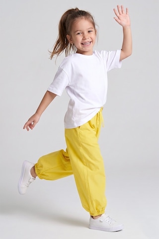 Dmb Kids Kız Çocuk Şalvar Pantolon Dmb-9889 Sarı
