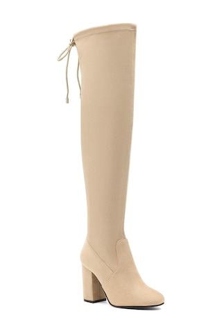 Nine West Cirka 1Pr Krem Kadın Topuklu Çizme 101065395 Bej