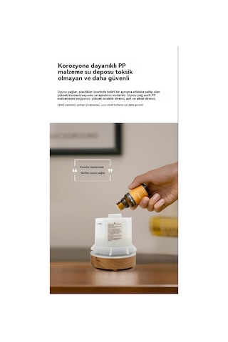 Lyon Nemlendirici Ultrasonik Büyük Kapasiteli Hava Aromaterapi Ortamış