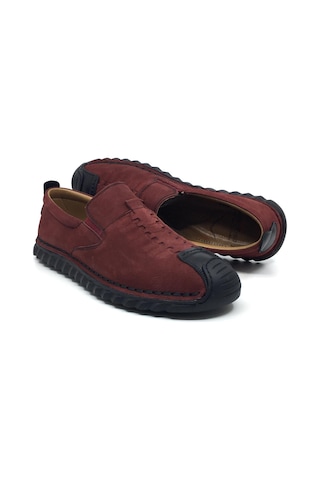 Luis Figo %100 Deri Ortopedik Erkek Yazlık Rahat Günlük Çarık Yeni Sezon Ayakkabı 40-44 Bordo Nubuk Bordo