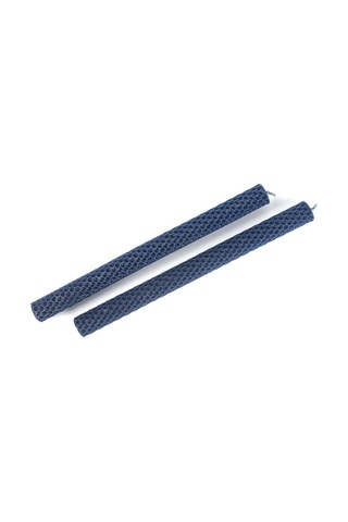 Petek Lacivert Mat 25cm 2li Mum Karışık