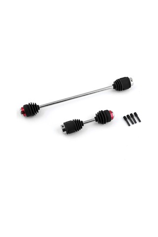 Samdoo Traxxas Summit 1/10 İçin Metal Çelik Merkezi Vites Shaft Seti Cvd防尘lu Yer Değiştirme Parçası Bjm473 Siyah 5650r
