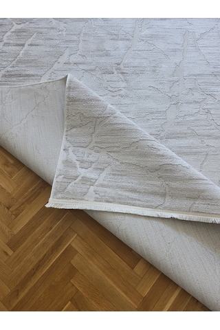 London Krem Bej Dekoratif Bambu Akrilik Yumuşak Modern Özel Ölçü Koridor Oturma Çocuk Odası Halısı 002-krem/bej