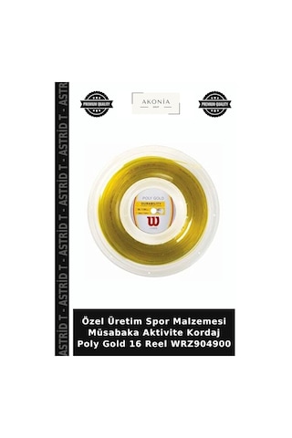 Özel Üretim Spor Malzemesi Müsabaka Aktivite Kordaj Poly Gold 16 Reel Wrz904900