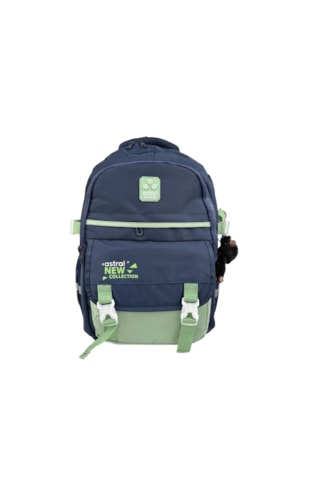Astral Polo Club Master Sırt Çantası Maymun Anahtarlıklı 50x33x21 Cm Geniş Hacimli, Çok Bölmeli Ve Şık Tasarım Lacivert