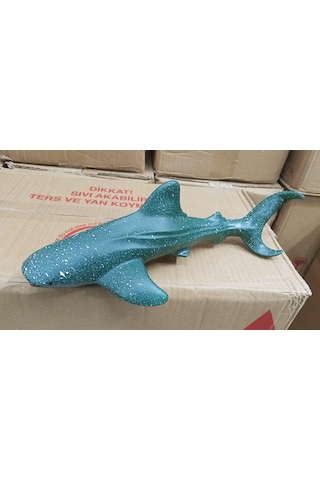 Plastik Oyuncak Büyük Boy Hayvan Balina Köpekbalığı Whale Shark 23 Cm