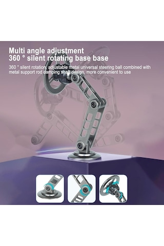 Logis Manyetik Araç İçi Telefon Tutucu G188 Siyah - Siyah