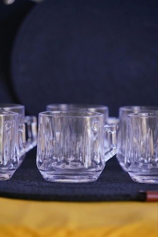 Panayır Home Blinkmax Kulplu Şeffaf 6'lı Fincan Bardak Gls-200 Şeffaf