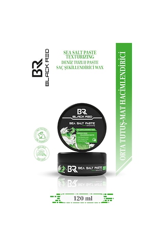 Wax Saç Şekillendirici Wax Sea Salt Paste Deniz Tuzlu Wax Mat Doğal Görünüm Orta Sertlik - 120 Ml Saçbakım Diğer