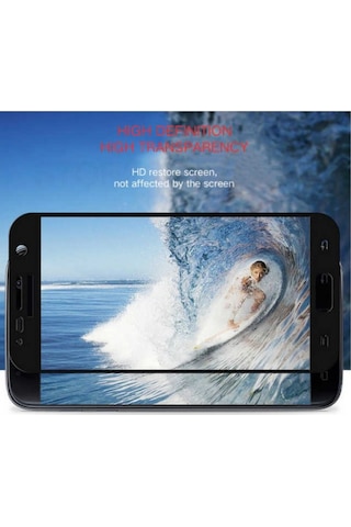 Samsung Galaxy Uyumlu A3 2016 Ekranı Tam Kaplayan Düz Cam Ekran Koruyucu
