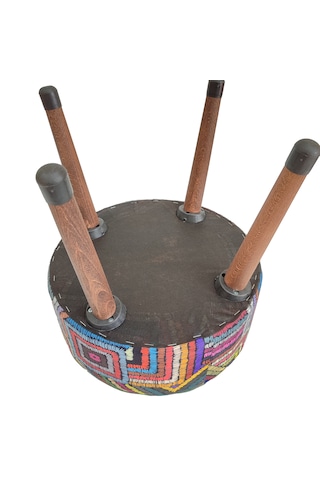 Puf Koltuk Tabure - Etna Gökkuşağı Yeşil Fıstık Yeşili