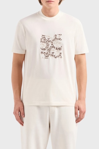 Emporio Armani Erkek T Shirt 3d1tg3 1jpzz 01a2 Ekru Ekru