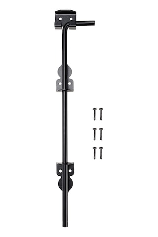 Vkemall Demir Cane Bolt Kapı Kilit Aracı, 12 İnç, Siyah, Bahçe Çit Kapısı Ve Metal Kapılar İçin