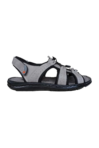 Dr.Soft Erkek Deri Sandalet 024-0044 - Gri
