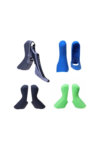 Yol Bisikleti Fren Tutamakları, Ultegra Str8020 Silikon Koruyucu, Çok Renkli/bir Beden İle Uyumlu Başlıklar Çok Renkli