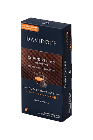 Davidoff Espresso 57 Ristretto Dark & Chocolatey Kapsül Kahve 10 x 10'lu