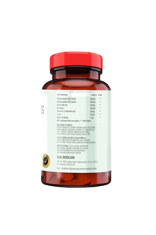 Balık Kollajeni Tip 1-3 Collagen 60 Tablet+Vitamin D3 K2 20 ML