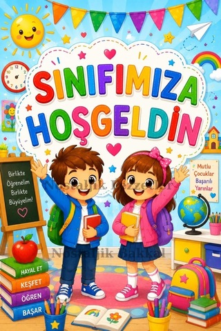 20 Adet Okula Yeni Başlayan Öğrencilere Sınıfımıza Hoşgeldin Yazılı Hediye Seti 1. Sınıf- Sene Başı Hatırası Keçeli Kalem Tebrik Kartı Hediyeli