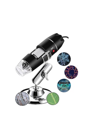 Alfalink 1600x Zoom 2mp Usb Dijital Mikroskop 8 Ledli Kamera