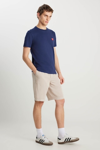 Wrangler Regular Fit Small Logo Lacivert Erkek T-shirt Mw70md3335 Lacivert