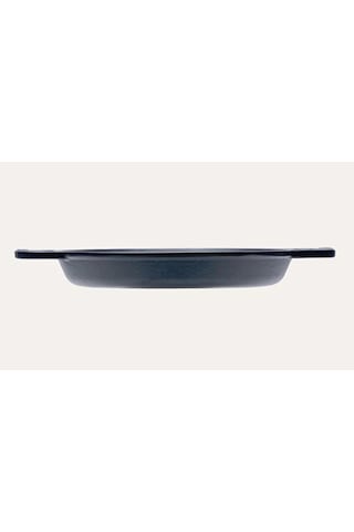 Sürel 18 Cm Yuvarlak Düz Sahan Mat Siyah