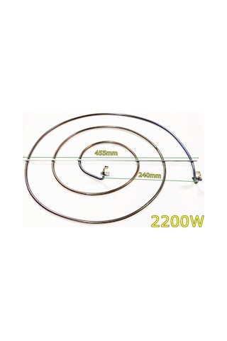 Katmer ısıtıcı rezistansı 45,5cm 220V 2200W