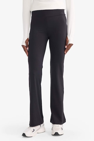 Defacto Defactofit Flare Fit İspanyol Paça Standart Boy Ultra Soft Sporcu Pantolon B3988ax25aubk81 Siyah