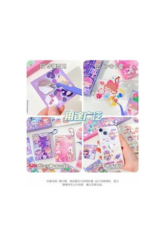Momojan Fashion Temalı 100 Yaprak 4 Bölmeli Sticker Seti Bullet Journal