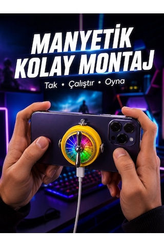 Şarj Edilebilir Rgb Telefon Soğutucu Oyun Fanı Diğer
