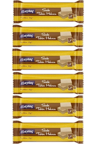 Aytaç Sade Tahin Helvası 40 Gram X 6 Adet