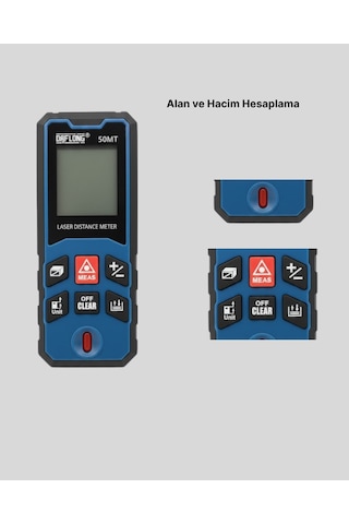 Lazer Metre 50 Mt Hassas Ve Hızlı Ölçüm Özellikli 0 - 25.5 CM