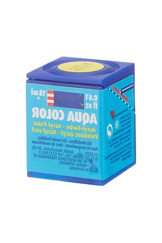 Su Bazlı Sarı Mat Maket Boyası - 18 Ml 0.2 L