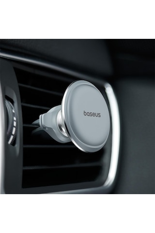 Baseus Air Vent Magnetic Araç İçi Telefon Tutucu - Gümüş Gri