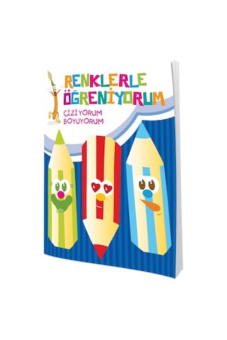 Renklerle Öğreniyorum Boyama Seti-Renkli ve Örnekli-10 Kitap Takım- Ema Çocuk