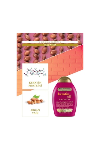 OGX Keratin Oil Sülfatsız Şampuan 385 ML