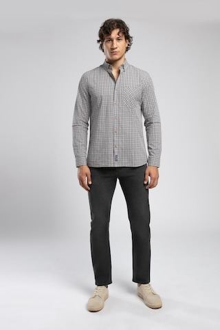 Lee Cooper Pired 1 Erkek Uzun Kol Ekose Gömlek Gri Antrasit-21889 Gri-antrasit Ekose