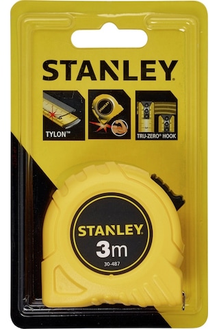 Stanley 1-30-487 Şerit Metre Sarı Seri 3 M x 12.7 MM