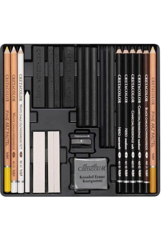 Cretacolor Wolf Box Drawing Set 25 Parça N-91400-2602