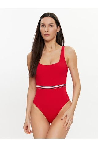 Tommy Hilfiger Tommy Hılfıger Kadın Mayo Uw0uw05295-xlg Uw0uw05295-xlg Kırmızı Kırmızı