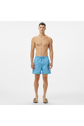 Unıted4 Classic Erkek Mavi Deniz Şortu Düz Surry Mavi