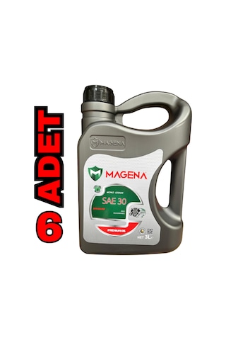 Magena Sae Oil 30 Numara Motorlu Testere Zincir Yağı 3 Litre 6 Adet