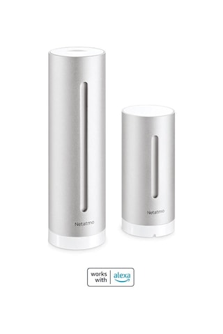 Kablosuz Dış Mekan Sensörüne Sahip İç Ve Dış Mekan Kullanımı İçin Netatmo Hava Durumu İstasyonu - Amazon Alexa Ve Google Assistant İle Uyumlu, Nws01-eu