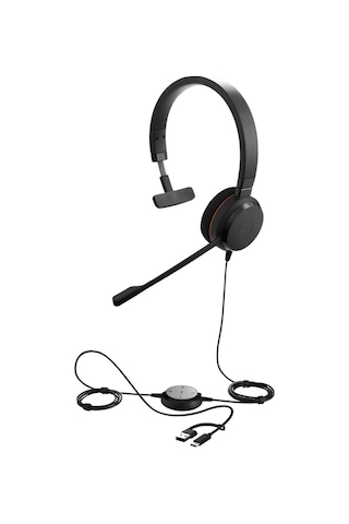 Jabra Evolve 20 Mono Usb-c/a Ms Mikrofonlu Kulak Üstü Kulaklık