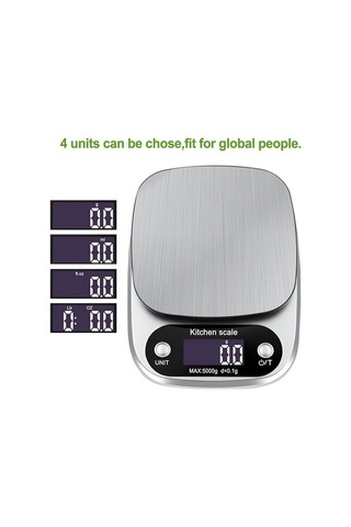 Primepickings Küçük Çok Fonksiyonlu 3kg/0.1g Lcd Dijital Elektronik Mutfak Terazisi Gıda Terazisi Diğer