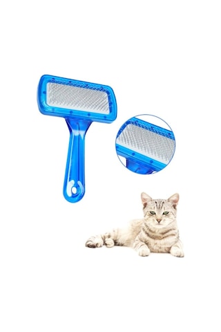 Büro Ev Ofis Evcil Pet Hayvanı Kedi Köpek İçin Metal Uçlu Tüy Toplama Tarağı
