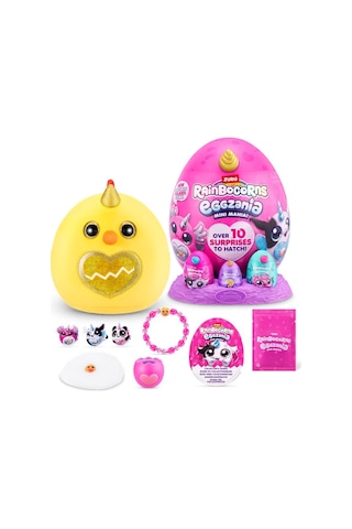 Rainbocorns Mini Yumurta Eggzania Sürpriz Peluş Oyuncak Renkli