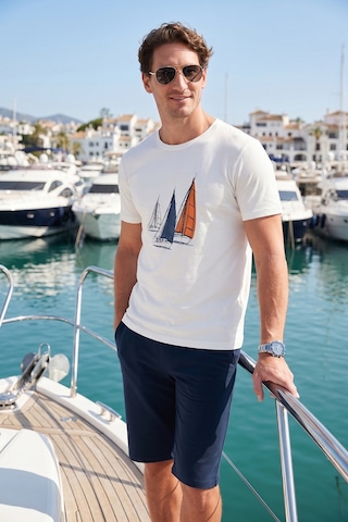Buratti Pamuklu Regular Fit Normal Bel Belden Bağlamalı Erkek Short 5908021 Indigo