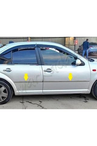 Markadan Vw Bora Krom Yan Kapı Çıtası 1998-2004 4 Parça   Paslanmaz