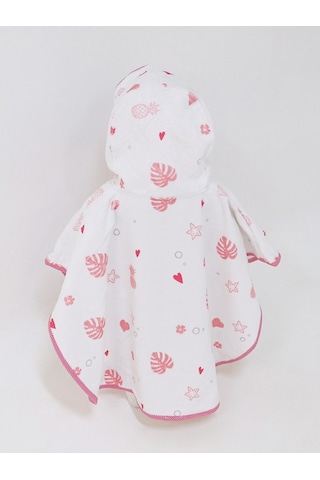 Airycot Flamingo Desenli Çocuk Havlu Panço Beyaz