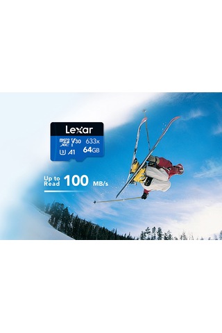Lexar 633x 64 Gb Micro Sd Kart, Microsdxc Uhs-ı Kart W/o Sd